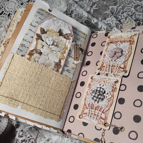 Vintage French Tapestry Junk Journal - Picture 7 of 17